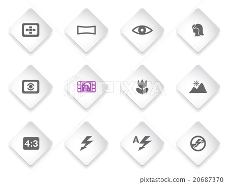 Modes of Photo Silhouette Icons Modes of Photo Silhouette Icons 20687370