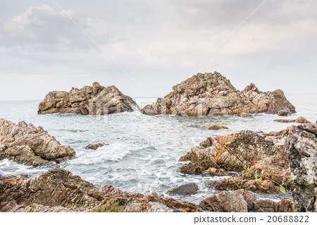 Rocks in the sea early morning time. Rocks in the sea early morning time. 20688822