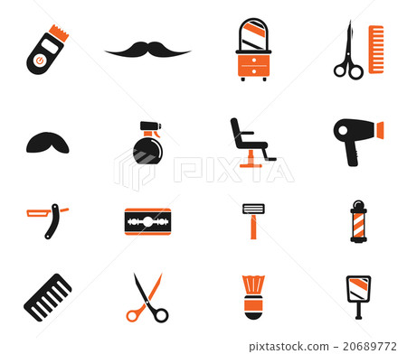 Barbershop simply icons 20689772