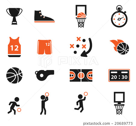 Basketball simply icons 20689773
