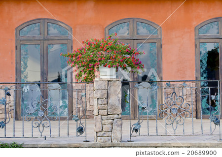 Flowerpots and house plants on the balcony Flowerpots and house plants on the balcony 20689900
