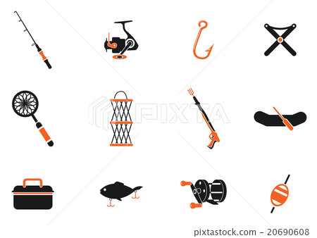 Fishing icon set 20690608