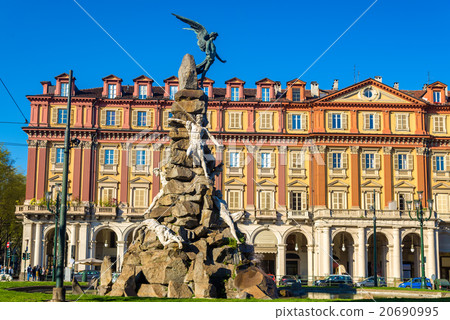 Monument to the Frejus Tunnel on Piazza Statuto Monument to the Frejus Tunnel on Piazza Statuto 20690995