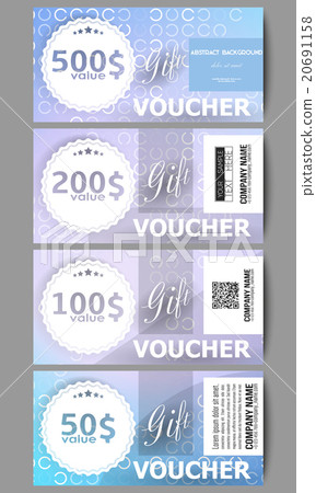 Set of modern gift voucher templates. Abstract Set of modern gift voucher templates. Abstract 20691158