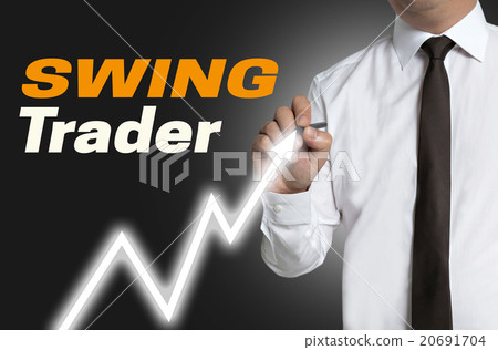 Swing trader draws market price on touchscreen 20691704
