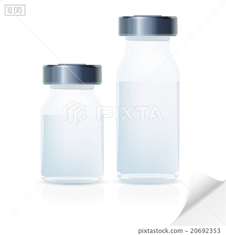 Blank glass medical bottle, medical equipment. 20692353