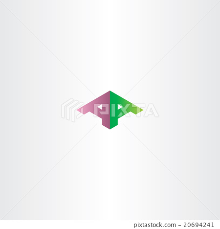 Stock Illustration: aa double letter a logo logotype icon vector sign