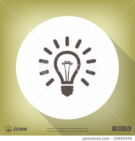Pictograph of light bulb 20695949