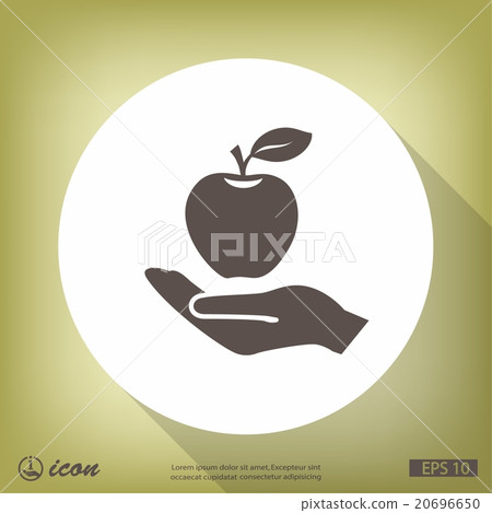 Pictograph of apple Pictograph of apple 20696650