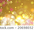 櫻花有金黃背景 櫻花有金黃背景 20698032