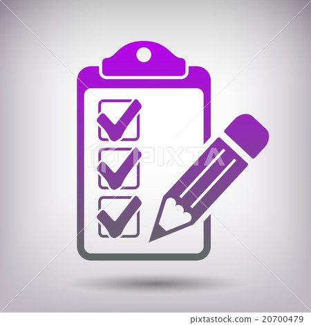 Pictograph of checklist Pictograph of checklist 20700479