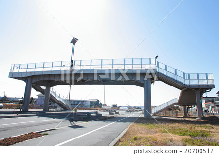 海嘯,疏散塔加倍作為人行橋,靜岡縣吉田町 海嘯,疏散塔加倍作為人行橋,靜岡縣吉田町 20700512