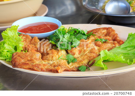 Local minced shrimp omelet Local minced shrimp omelet 20700748