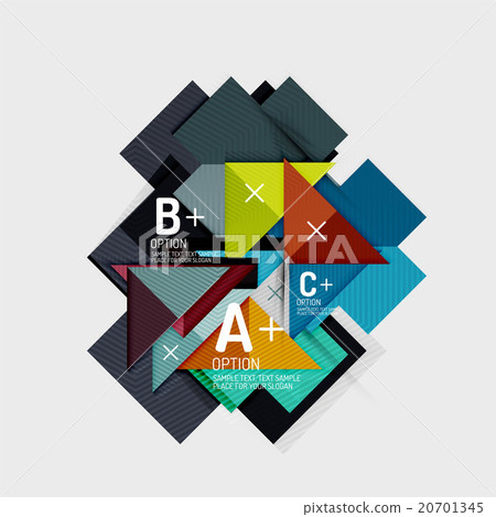Paper style abstract geometric shapes with Paper style abstract geometric shapes with 20701345