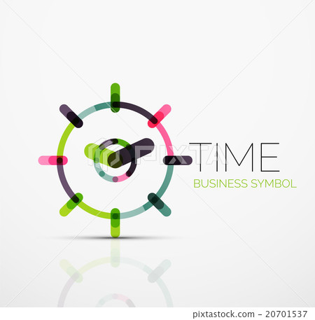 Vector abstract logo idea, time concept or clock 20701537