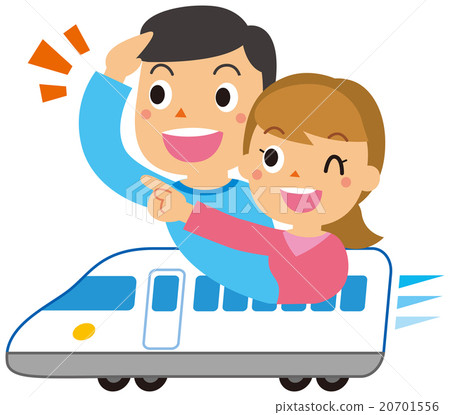 男性和女性騎新幹線 20701556