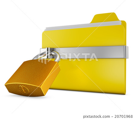 folder and  lock 20701968