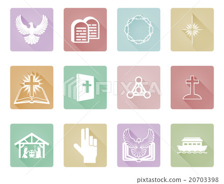 Set of Christian Icons - Stock Illustration [20703398] - PIXTA