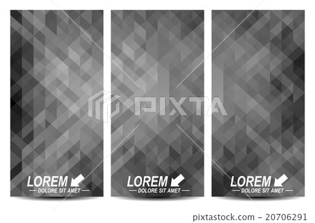 Set of vector flyers. Background with black Set of vector flyers. Background with black 20706291