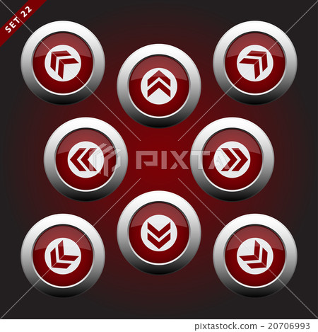 icons with arrows, eight directions icons with arrows, eight directions 20706993