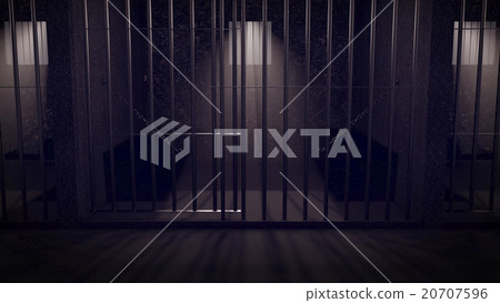 a prison at night 20707596