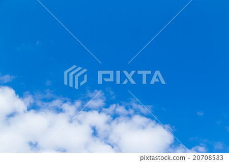 天空覆蓋藍天白色雲彩綜合性背景材料照片材料拷貝空間 20708583