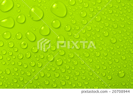 Water Drops On Green Background Water Drops On Green Background 20708944