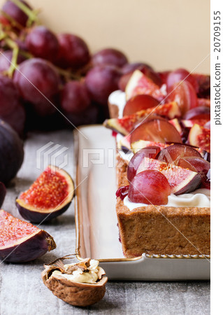 Tart with Grapes and Figs Tart with Grapes and Figs 20709155