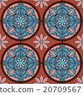Seamless colorful vintage background, vector 20709567