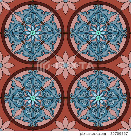 Seamless colorful vintage background, vector 20709567