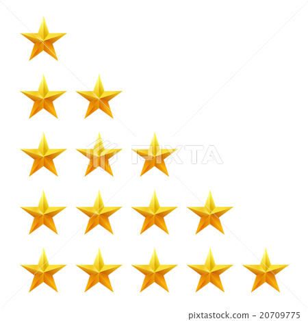 Rating stars set. Web or mobile User feedback 20709775