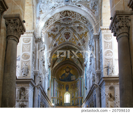 The Christ Pantokrator. Cathedral of Cefalu 20709810
