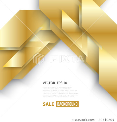 Vector abstract geometric gold background 20710205