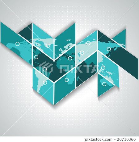 Vector World map on puzzle background Vector World map on puzzle background 20710360