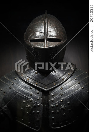 Ancient metal armor of the medieval knight 20710555