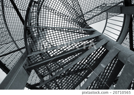 Abstract industrial background with spiral ladder 20710565