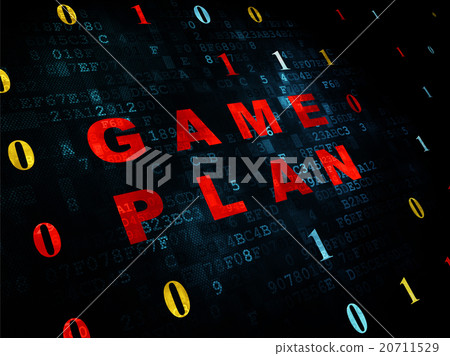 Finance concept: Game Plan on Digital background 20711529