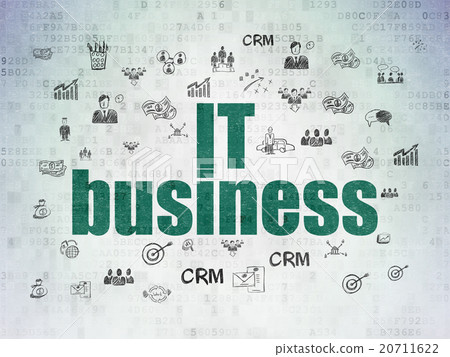 Finance concept: IT Business on Digital Paper 20711622