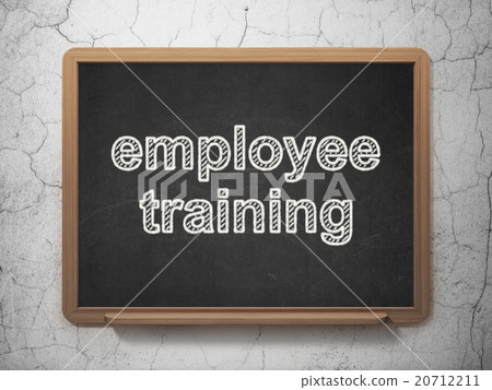 Education concept: Employee Training on chalkboard Education concept: Employee Training on chalkboard 20712211