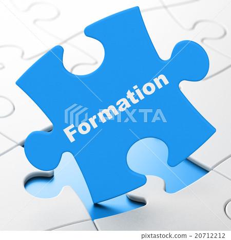 Education concept: Formation on puzzle background Education concept: Formation on puzzle background 20712212