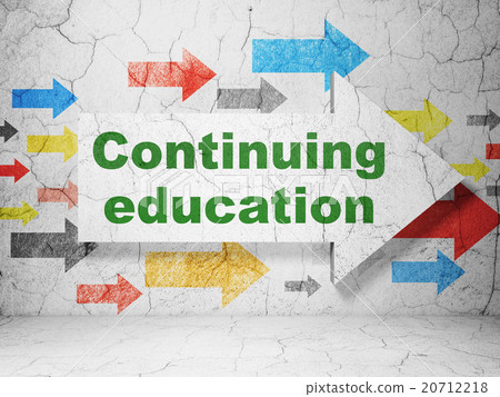 Education concept: arrow with Continuing Education Education concept: arrow with Continuing Education 20712218