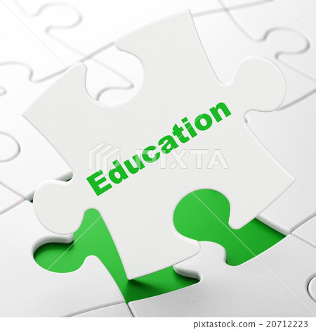 Learning concept: Education on puzzle background Learning concept: Education on puzzle background 20712223