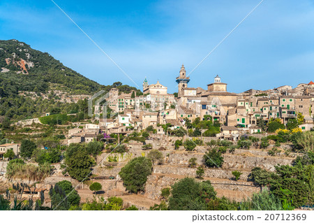Beautiful view of the small town Valldemossa 20712369
