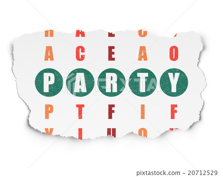 Holiday concept: Party in Crossword Puzzle 20712529