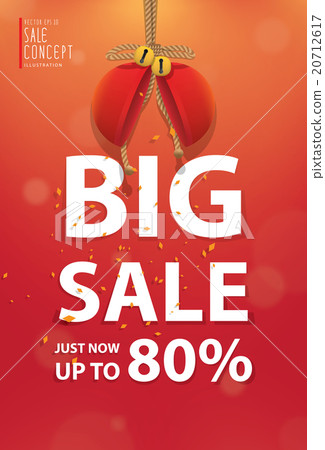Big sale heading banner poster. 20712617