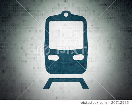 Vacation concept: Train on Digital Paper 20712925