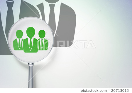 Law concept:  Business People with optical glass 20713013