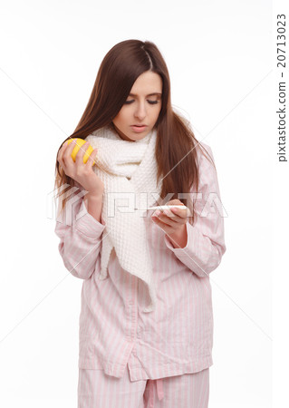 Young sick woman Young sick woman 20713023