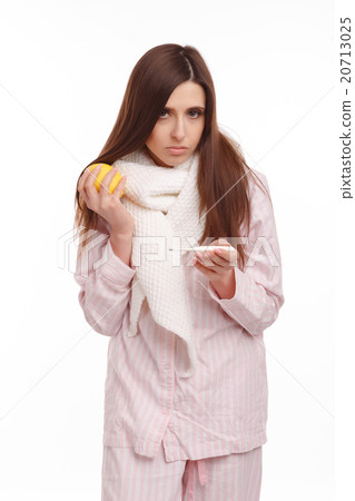 Young sick woman Young sick woman 20713025