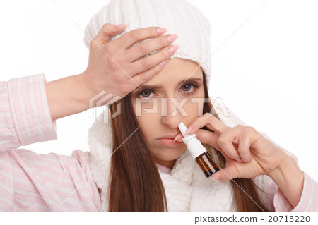 Young sick woman  20713220